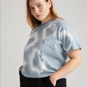 Richer Poorer Relaxed Crop Tee in Mirage (L)